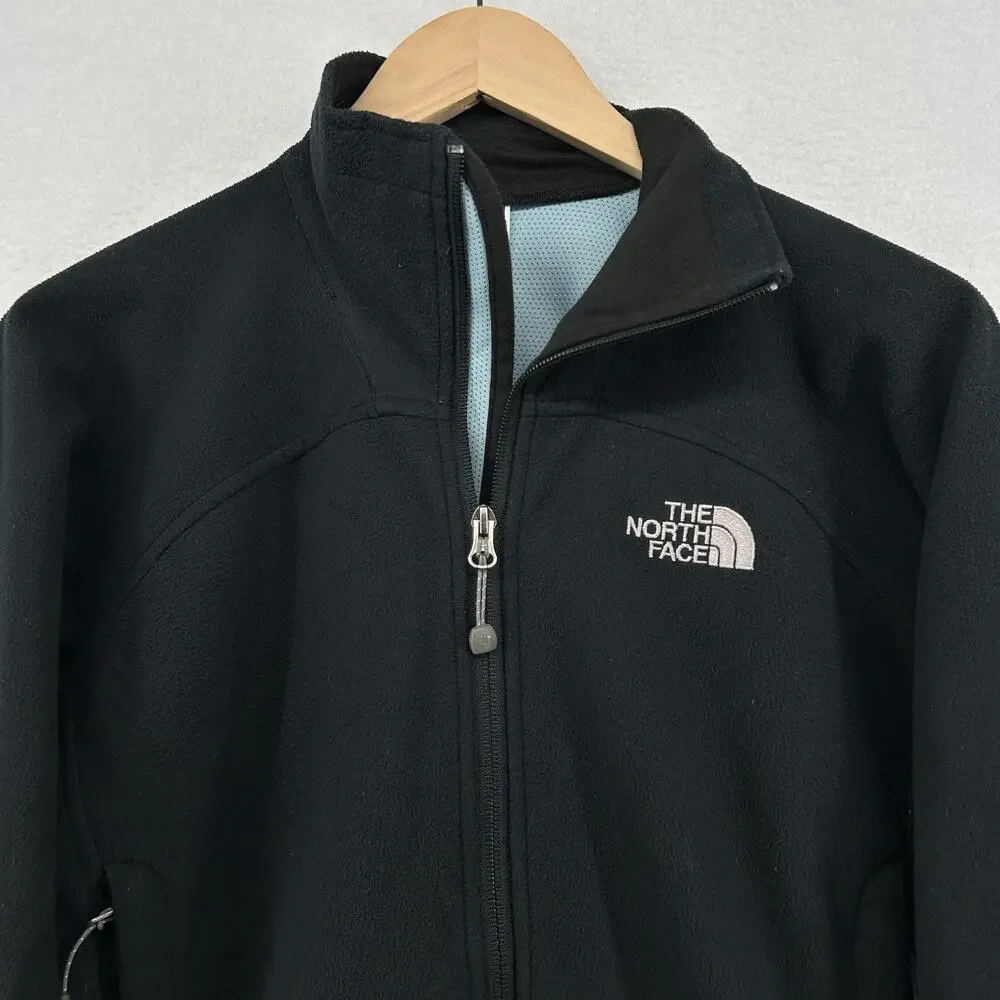 THE NORTH FACE Sweatshirt Mens S Windwall Fleece Full Zip Jacket Black